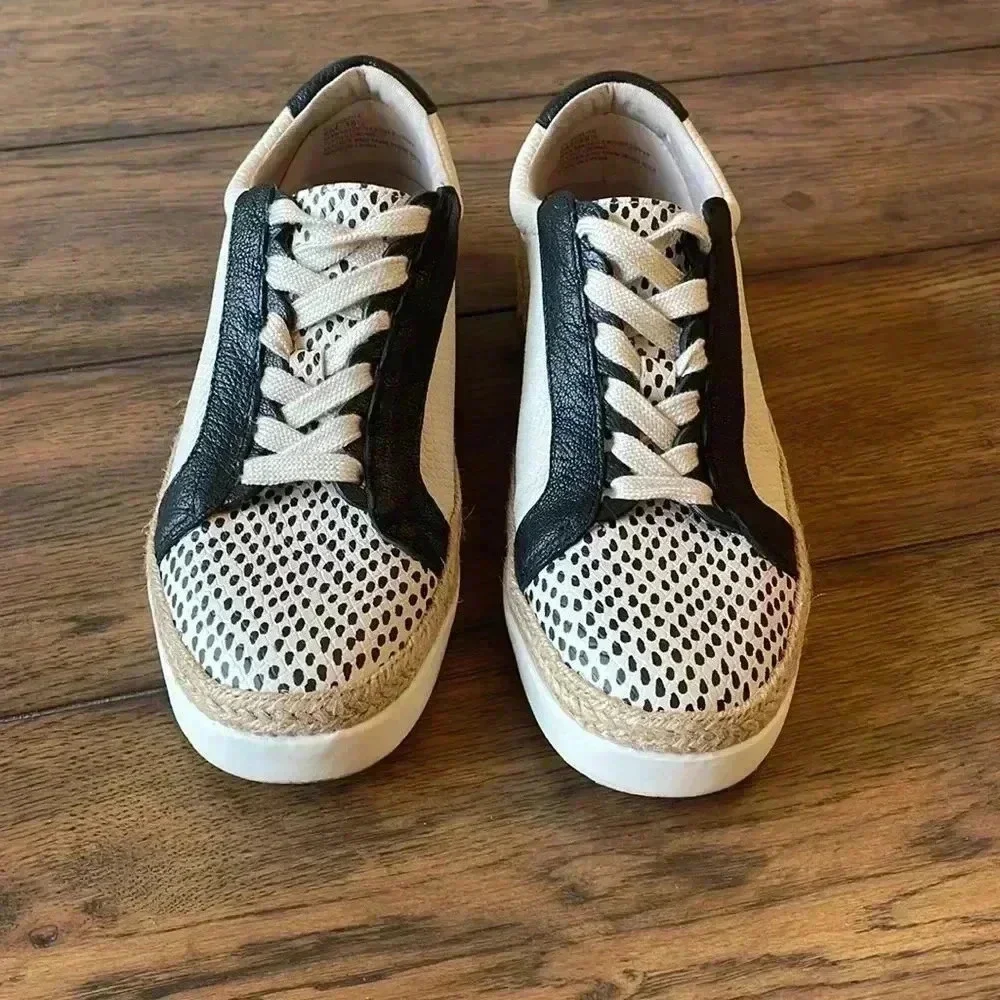 Crown Vintage Adelite Sneaker Lace Up Black/Cream Women’s sz 8M - Picture 2 of 9